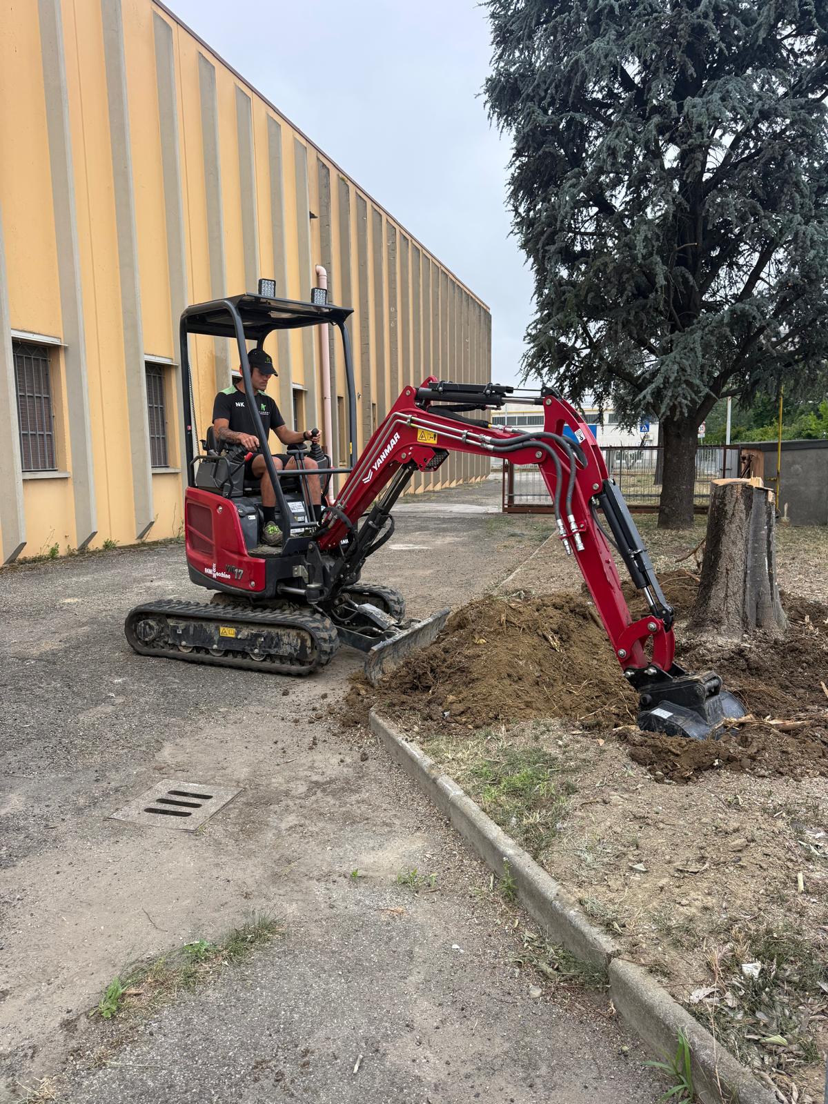 Escavatore fine lavori